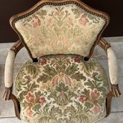 Pair of convertible armchairs, Lous XV style bergères