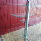 Large Art Deco glass shelf from a department store