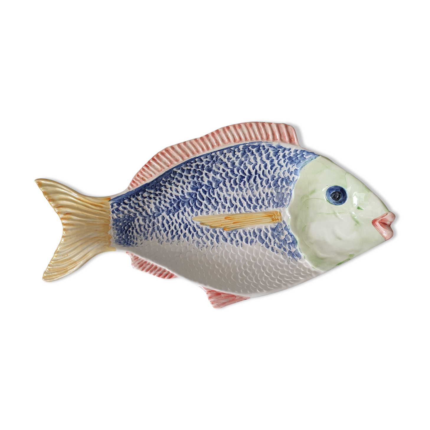 Plat poisson barbotine