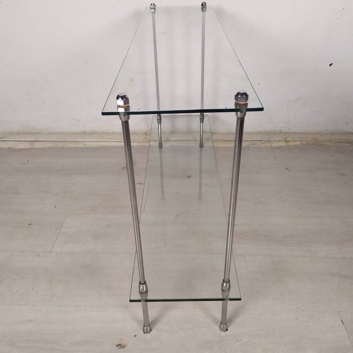 Chrome vintage console, 1970s