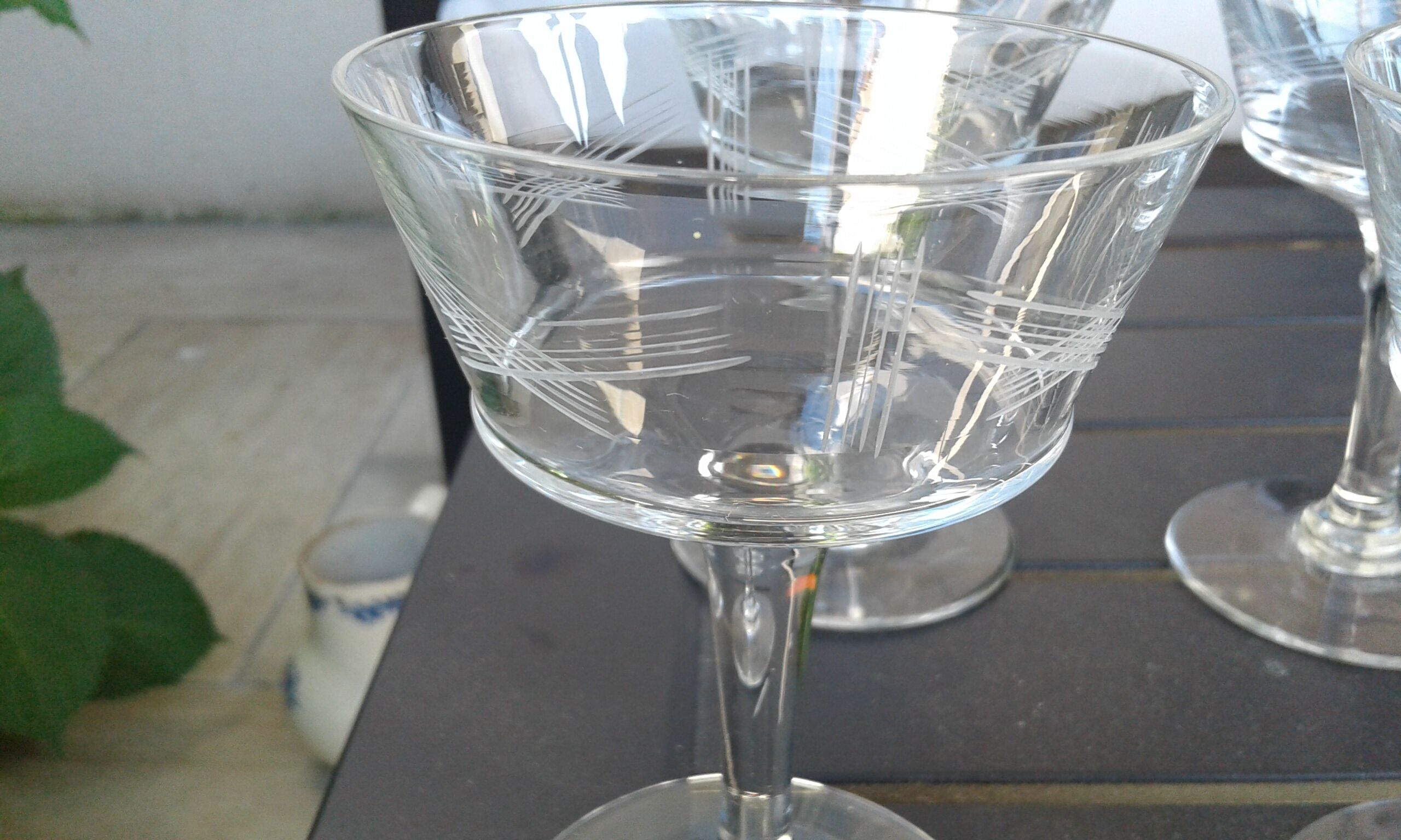 6 Champagne cups vintage