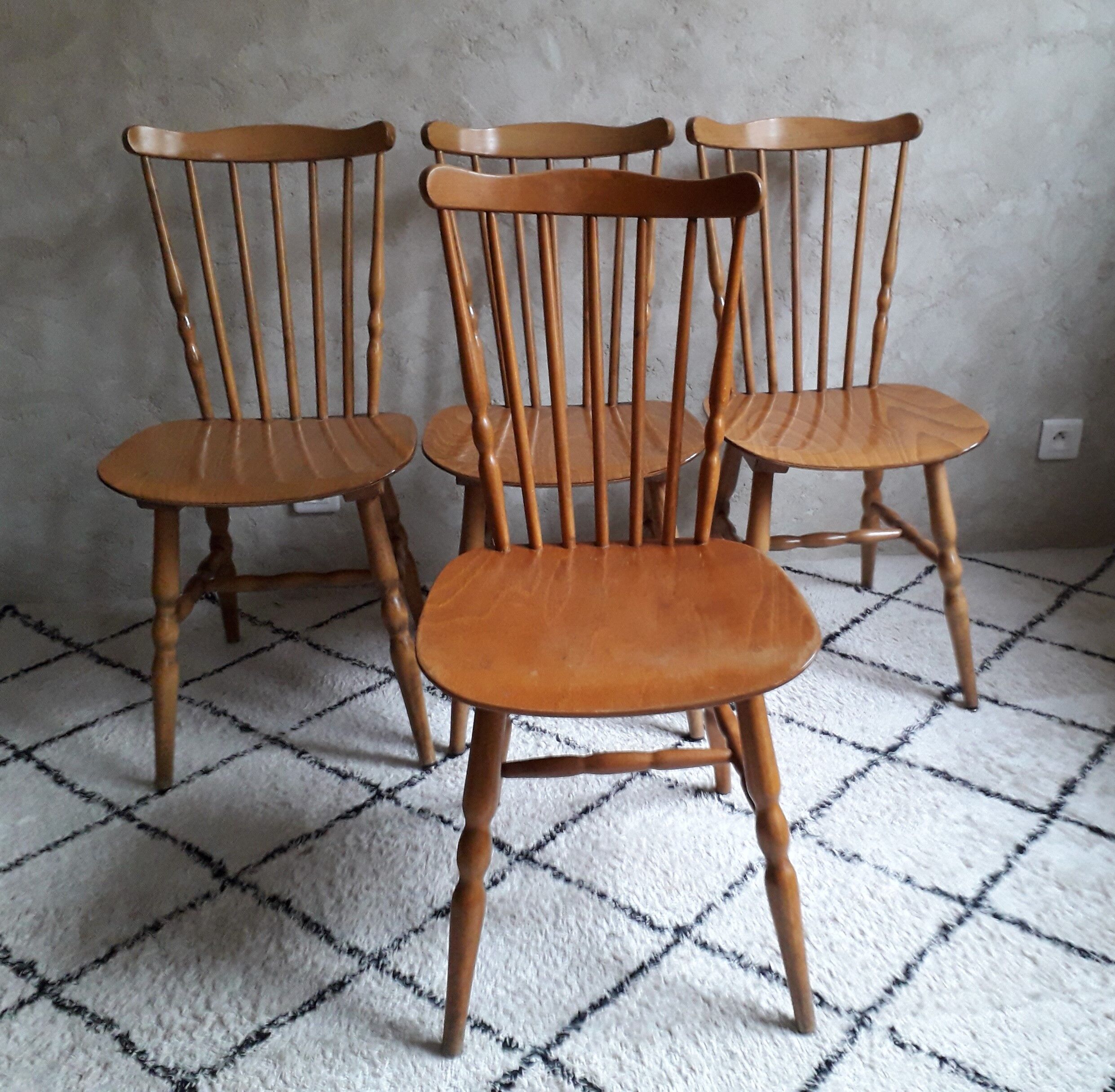 Lot de 4 chaises bistrot Baumann modèle Tacoma