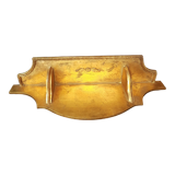 Golden wooden shelf