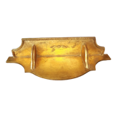Golden wooden shelf
