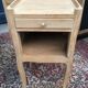 Pair of raw wood bedsides