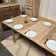 Table de ferme en chêne massif avec rallonge