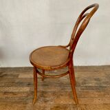 Set of 8 chairs in curved wood Art Nouveau, by Fischel Kohn