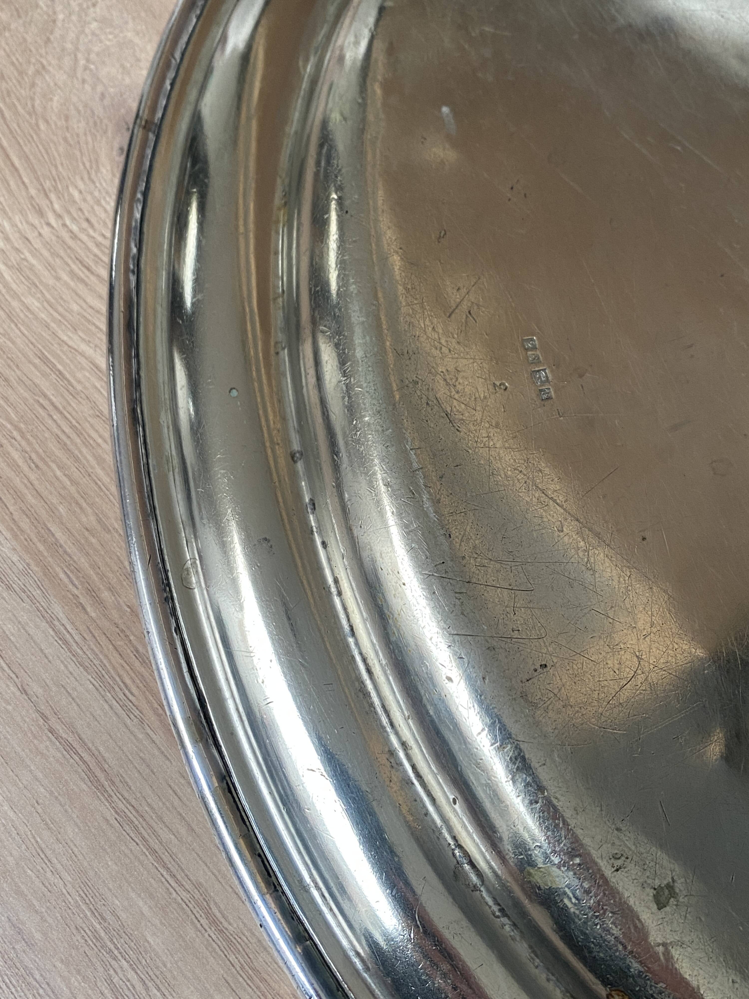 Silver-plated serving dish from the Hôtel des Anglais in Le Touquet