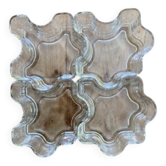 4 coupelles en verre Leonardo