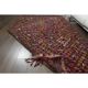 1970s Vintage Turkish Oushak Handmade Wool Cotton Red Area Rug 182x288