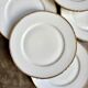 6 gold Limoges porcelain dessert plates