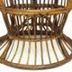 Vintage wicker lounge chair, italian 1950s