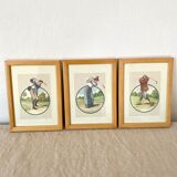 Frames 80s with golfers