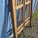 Old garden gate in solid teak