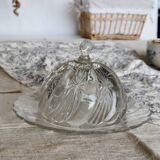 Vintage pressed glass cheese bell