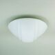 Putzler flush mount plafonnier verre blanc verre satiné années 1970 1980