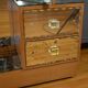 Fruitwood glass dressing table – 1950