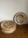 6 assiettes en grès 