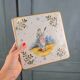 Old HB Quimper trivet – Breton woman with a distaff