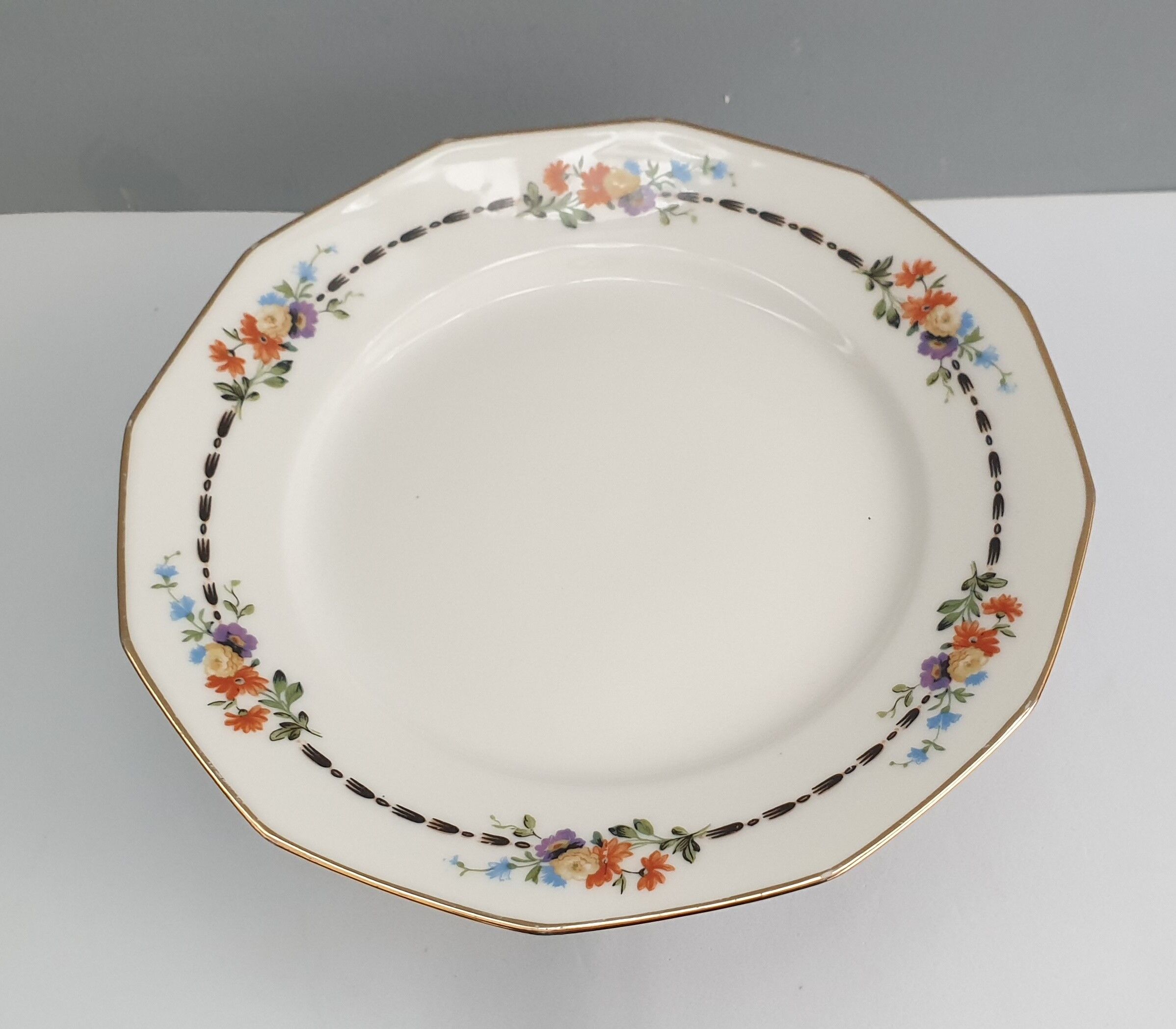 Porcelain mounted plate from limoges haviland