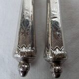 Leg service covered fork solid silver knife