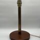 1950s desk lamp - brass/leather