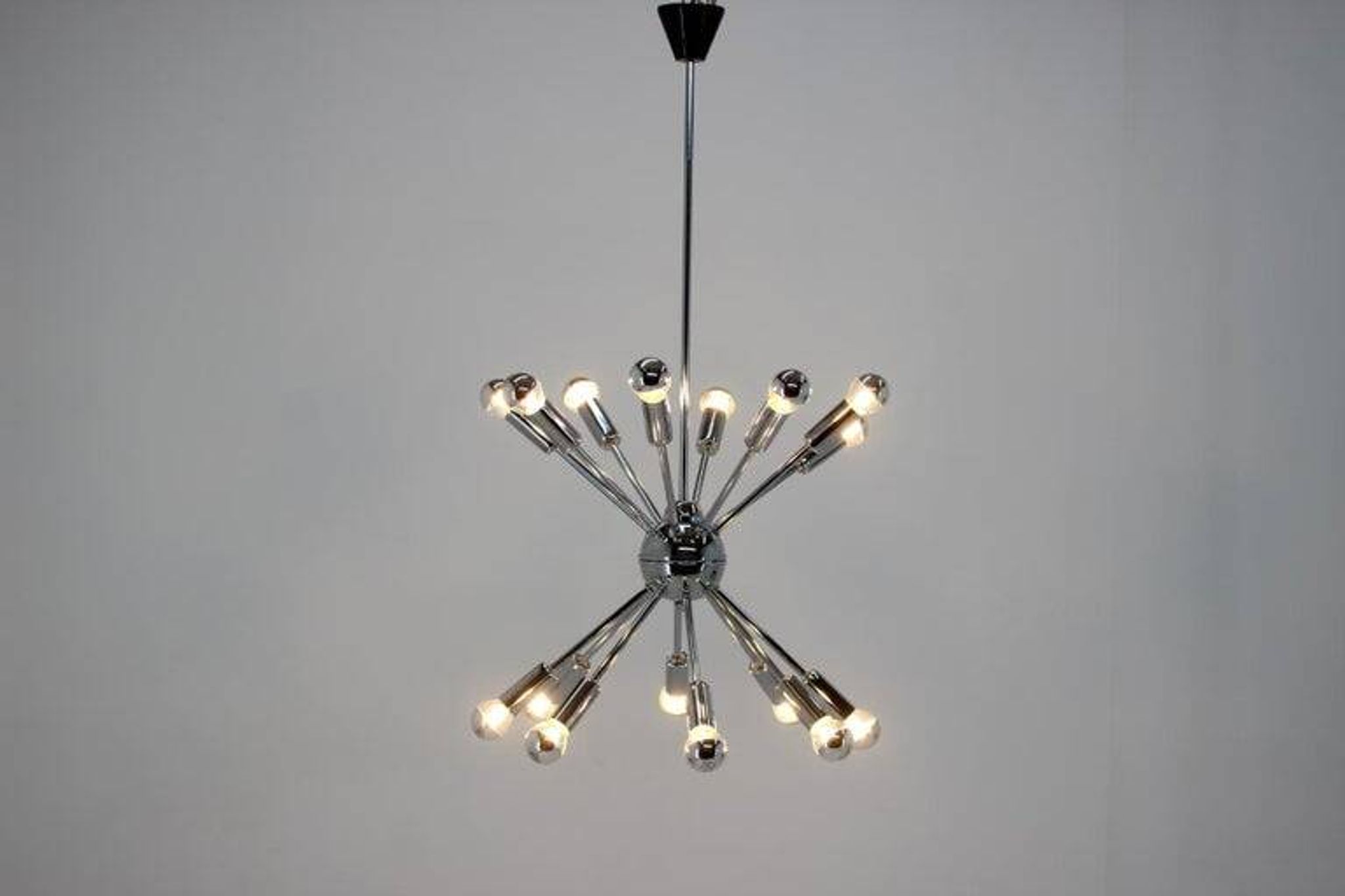 Chrome Pendant of the Space Age, Mid-Century, Sputnik, 1980s