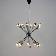 Chrome Pendant of the Space Age, Mid-Century, Sputnik, 1980s