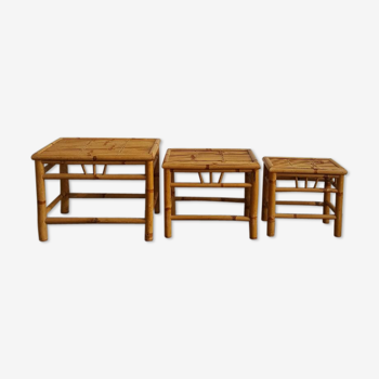 Pull out tables in banbou