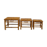 Pull out tables in banbou