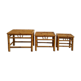 Pull out tables in banbou