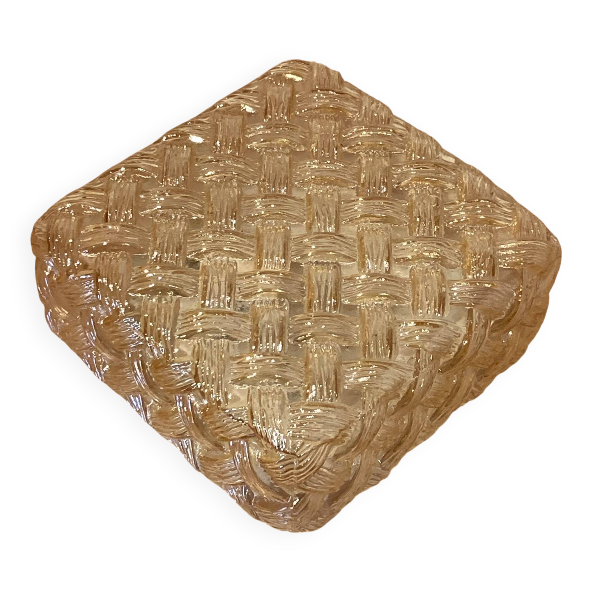 Large glass wall light, Scandinavian design, 1950s.
