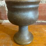 Chalice tankard antique strehla grey stoneware gdr germany vintage