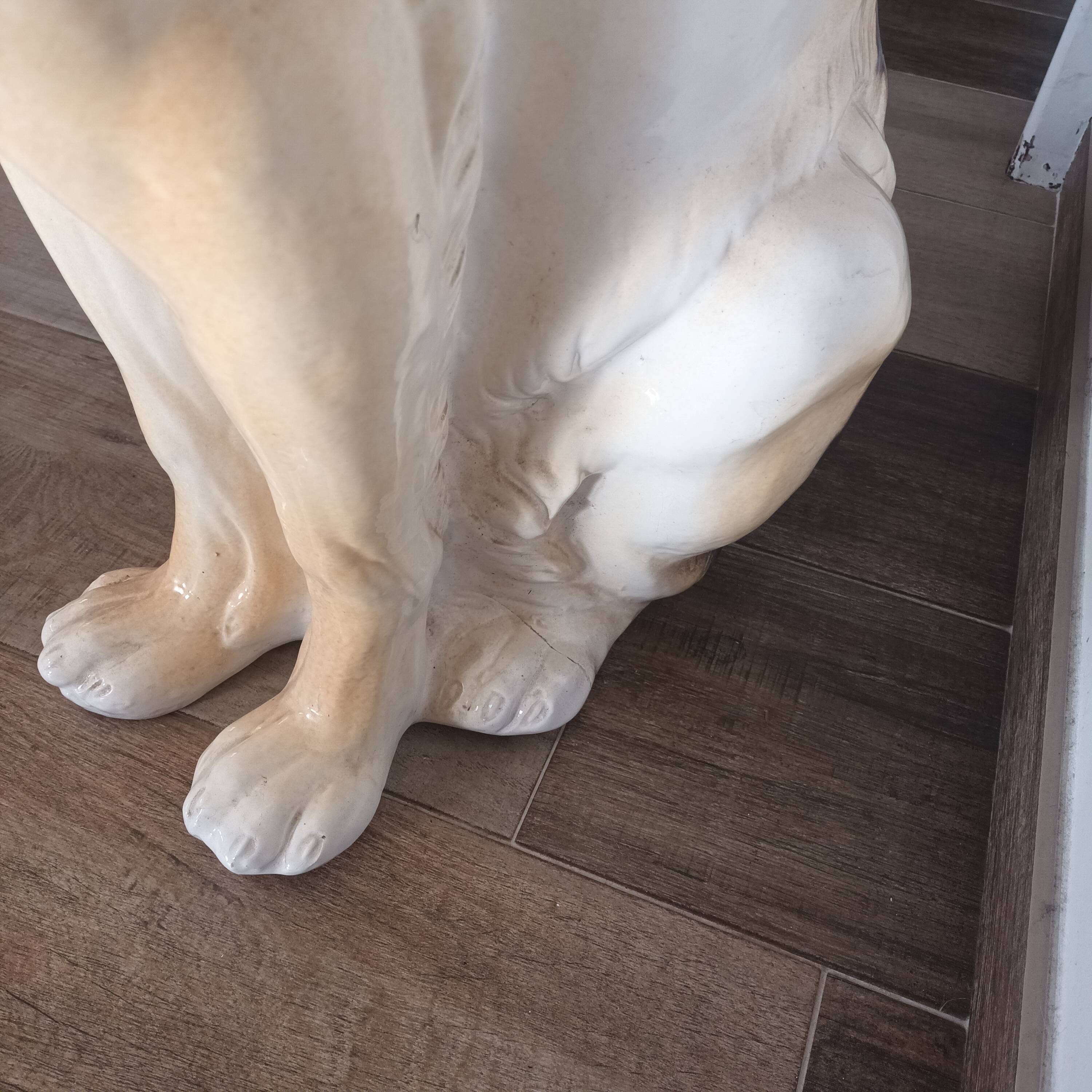 Chien Berger Allemand en faïence