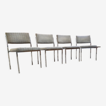 Set of four vintage armchair chairs