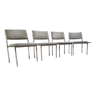 Set of four vintage armchair chairs