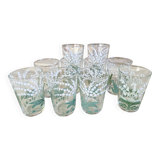 10 verres muguet, années 40-50