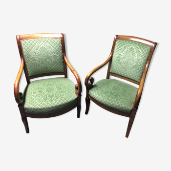 Pair of dining chairs Restauration