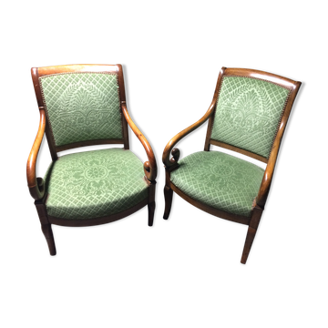 Pair of dining chairs Restauration