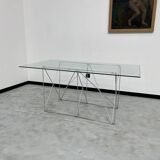 Dining table with folding base by Max Sauze Studio, France, 1970s