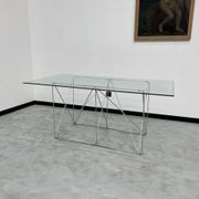 Dining table with folding base by Max Sauze Studio, France, 1970s
