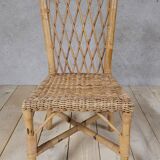 Vintage rattan office chair - 1950s
