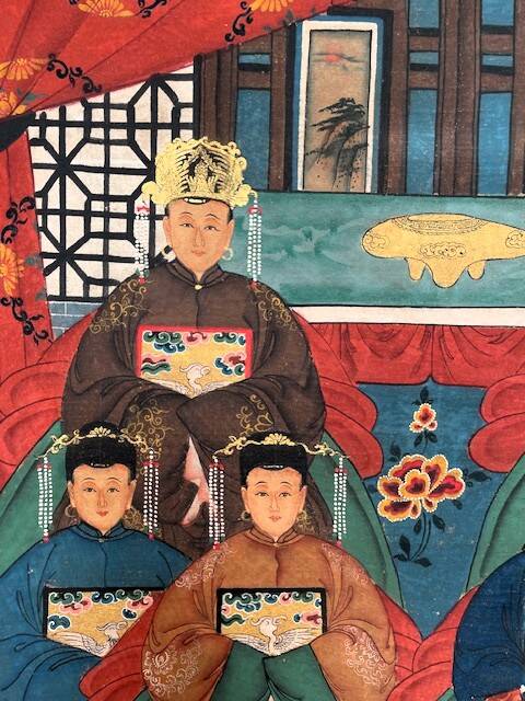 Painting, portrait of Chinese ancestors