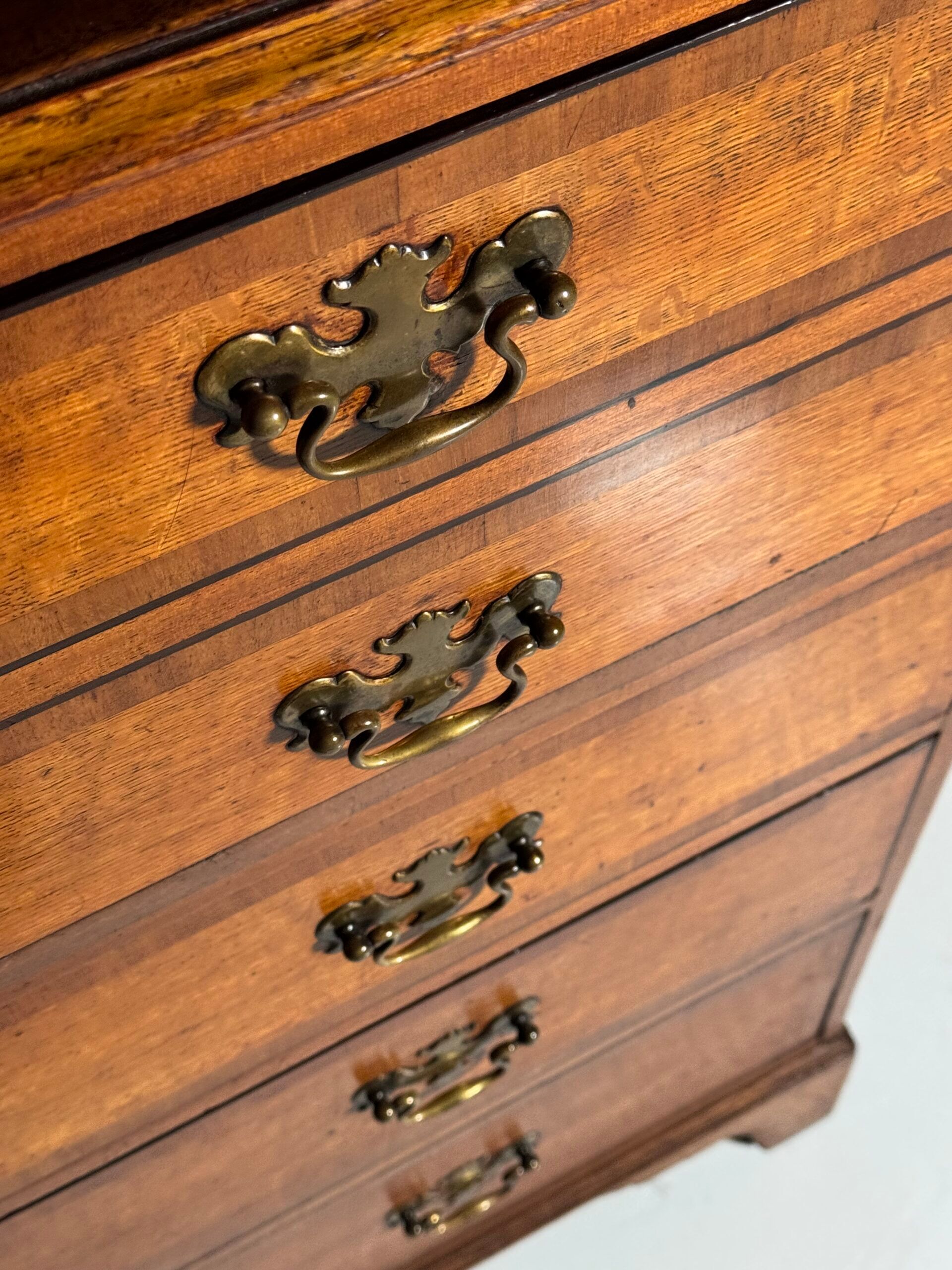 Bureau bibliothèque anglais vers 1800
