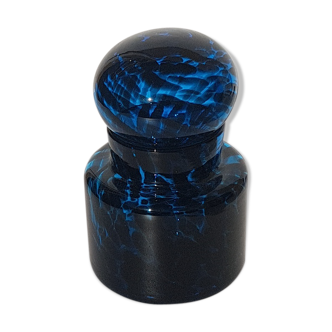 Pot covered glass blown 70s
