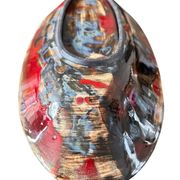 Red manganese plate Gérard HOFMANN Vallauris