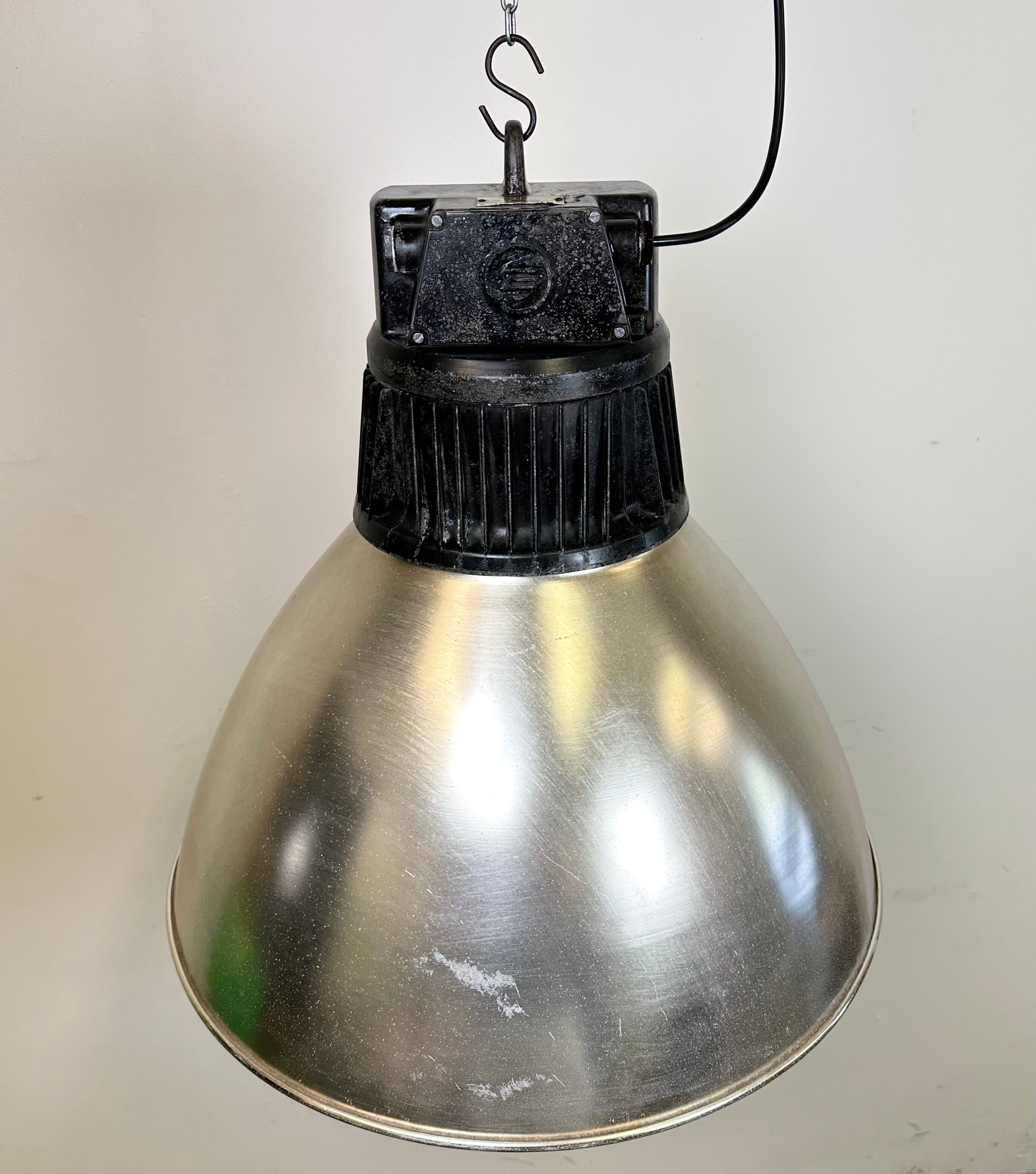 Large Industrial Aluminium Pendant Light from Elektrosvit, 1960s