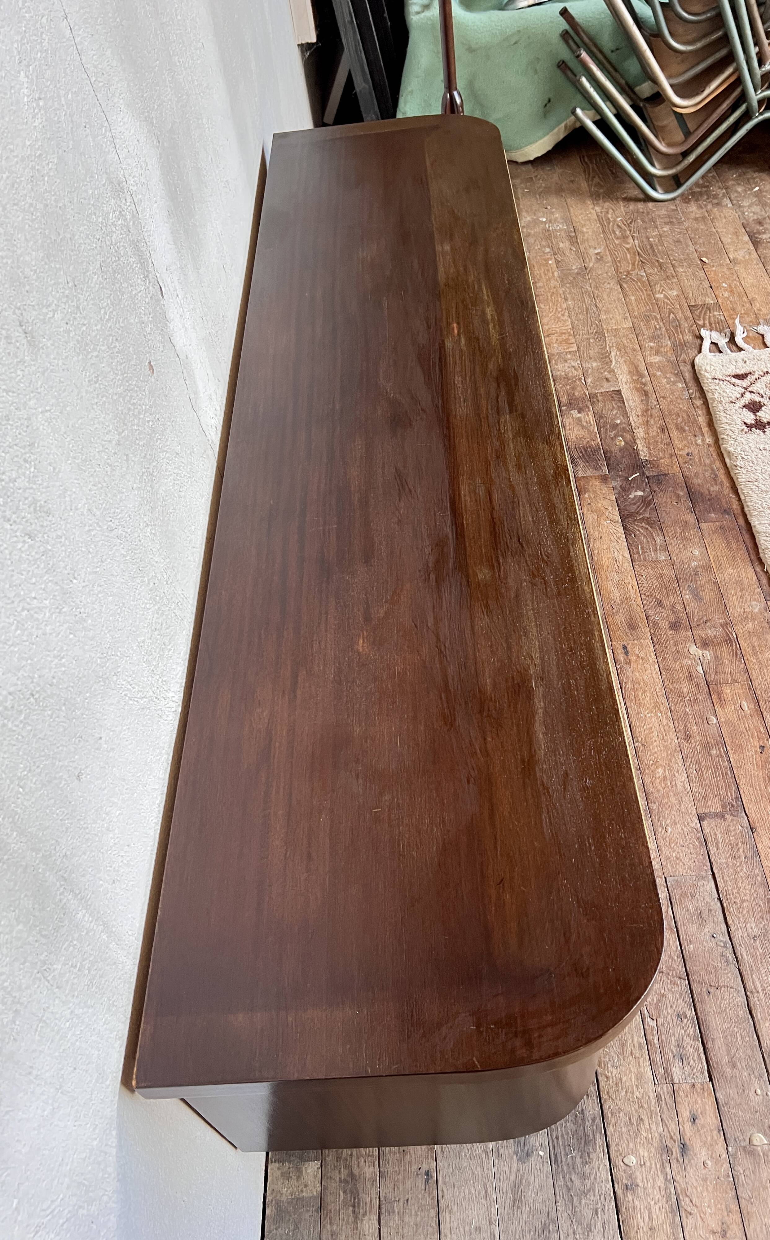 Enfilade vintage hifi tv stand compass feet