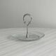 Vintage pressed glass presentation platter