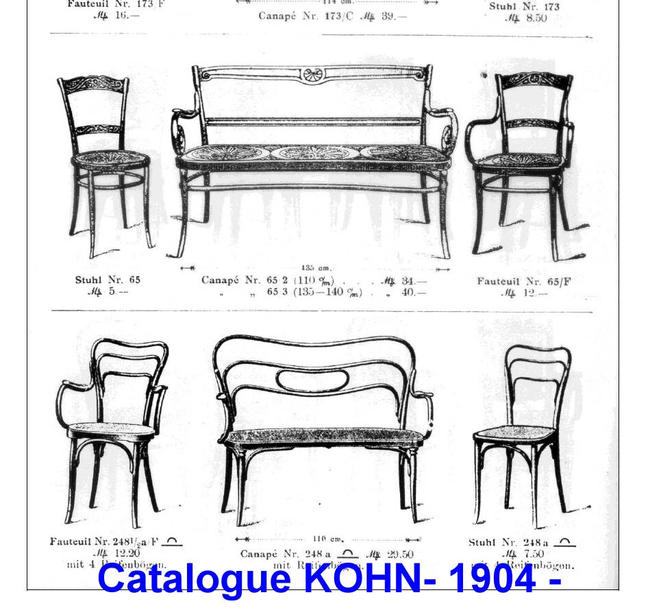 Kohn chair no. 248 with bent wood, viennese secession, around 1905 - no thonet -